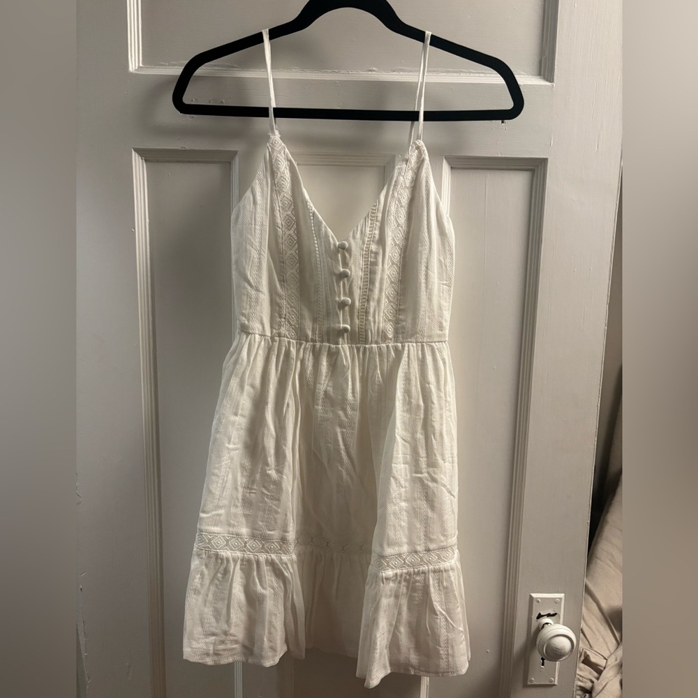 White Mini Cotton Sun Dress